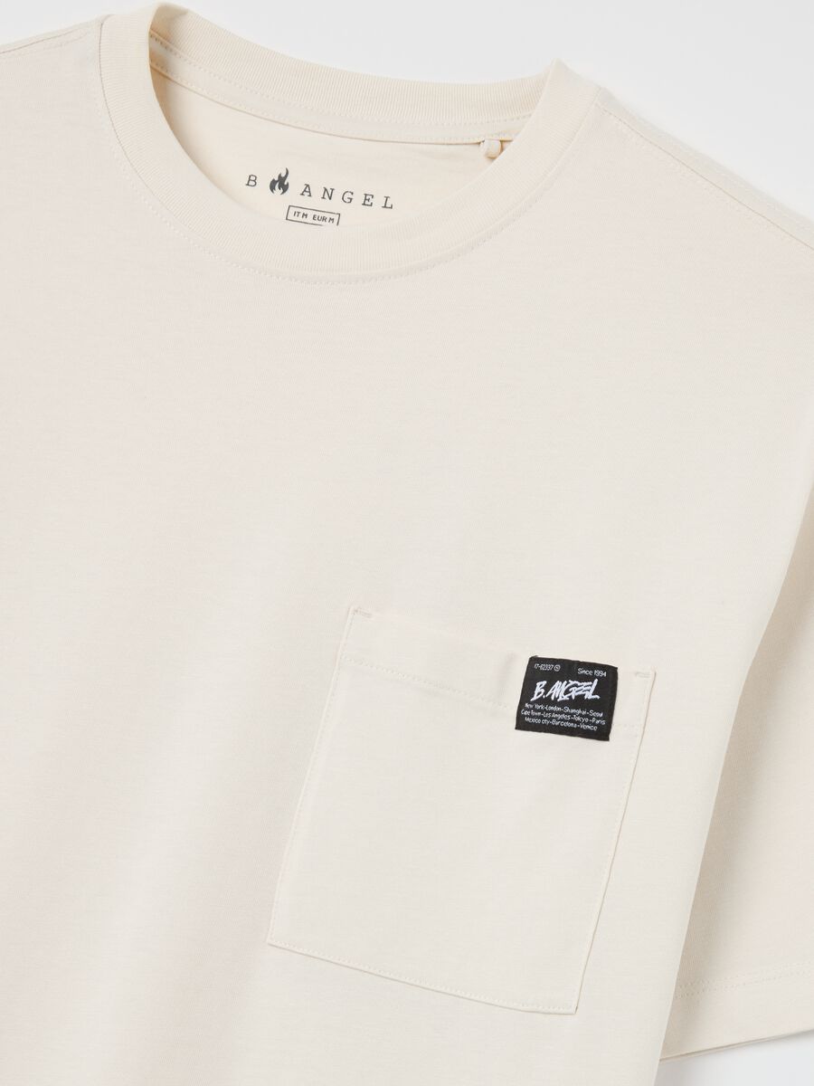 Regular White Cotton T-Shirt by B.Angel_5