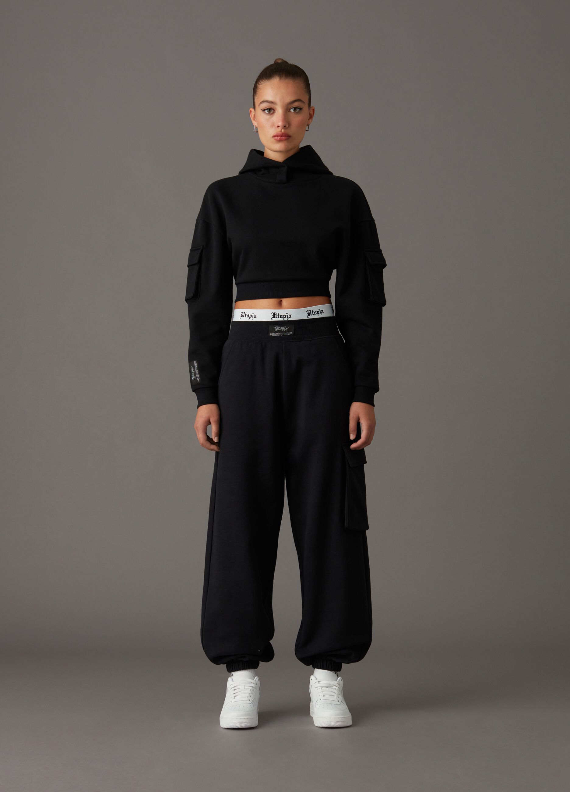 Jogger Cargo Sweatpants Black_3