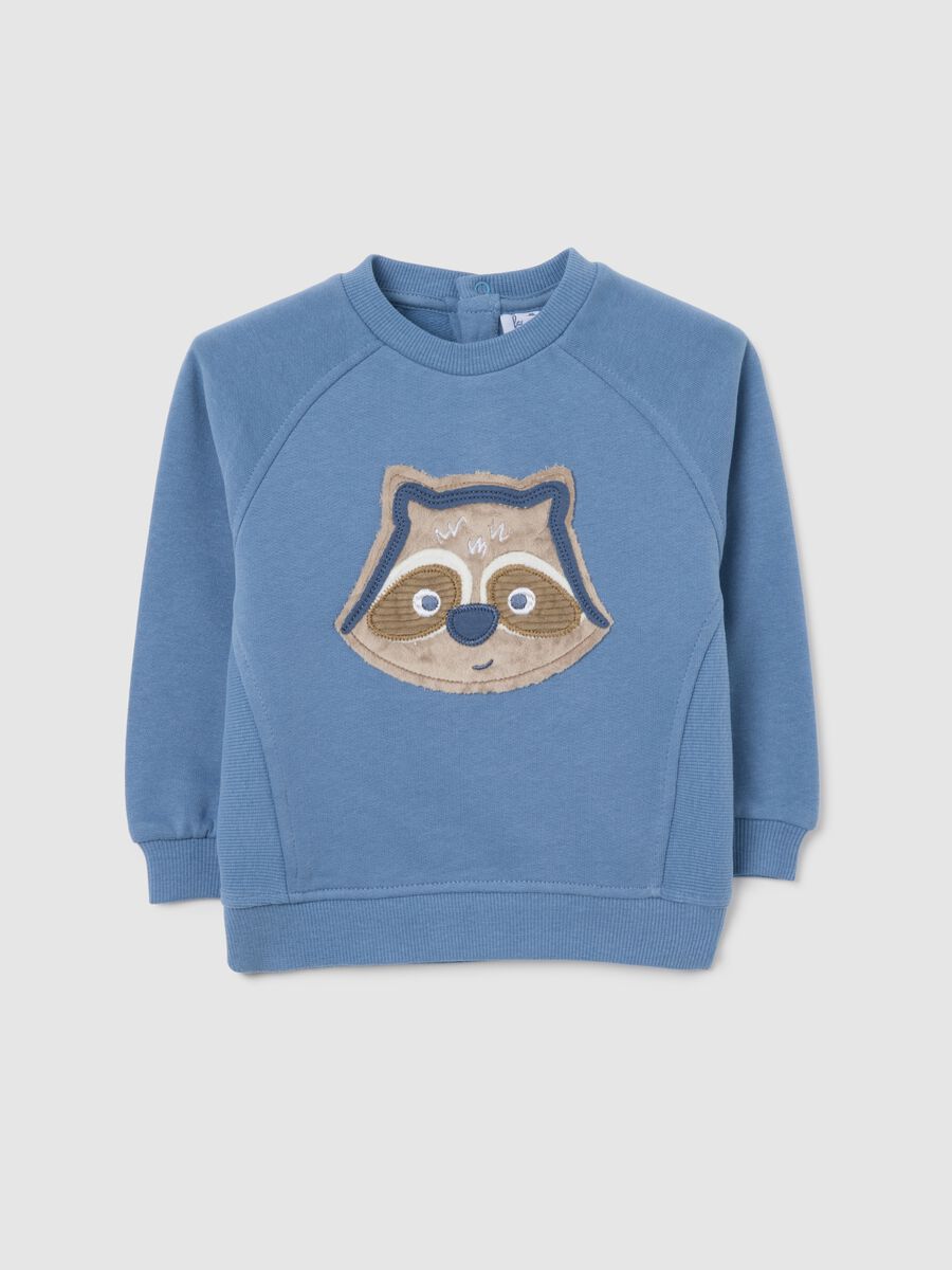 Blue embroidered children's sweatshirt_0