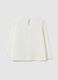 White pure cotton regular fit baby girl T-shirt_1