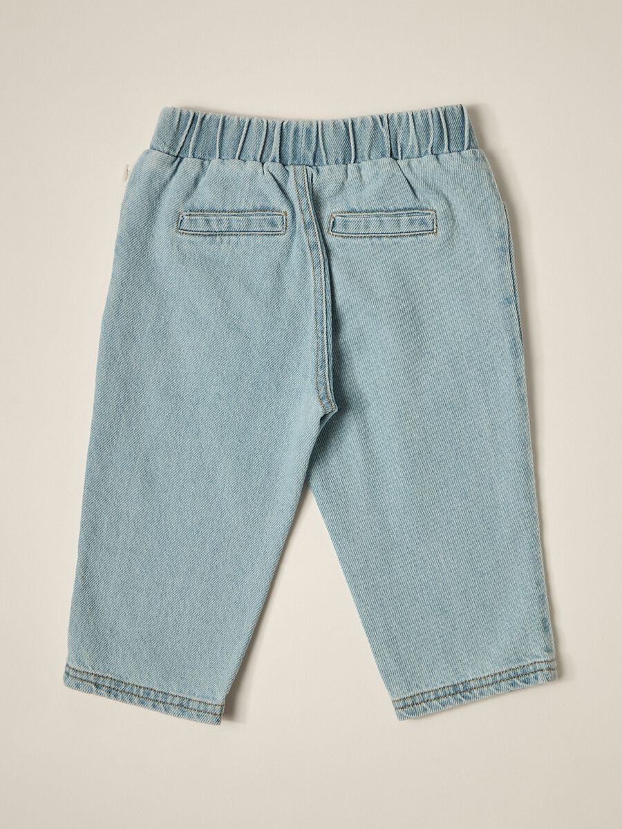 Iana Baby Blue Denim Dungarees_1