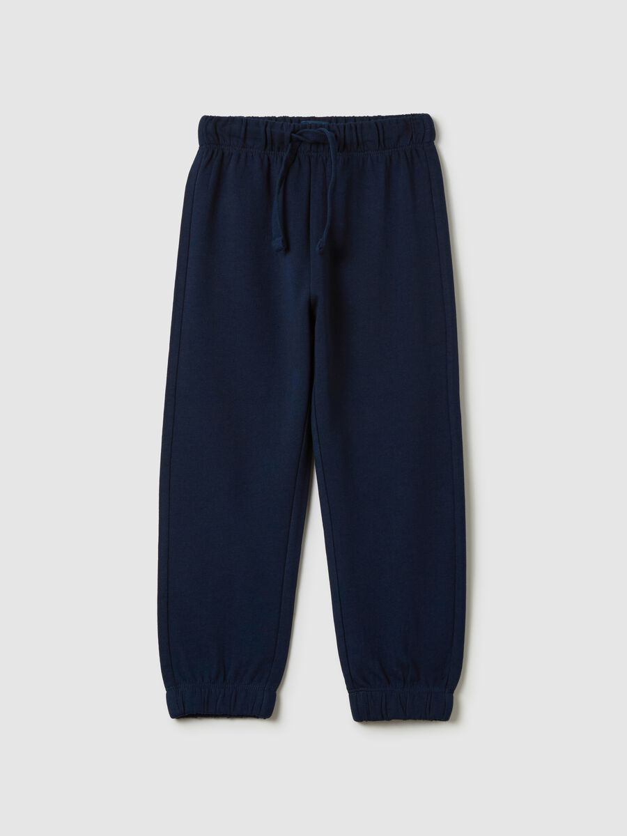 Fleece joggers with drawstring_0