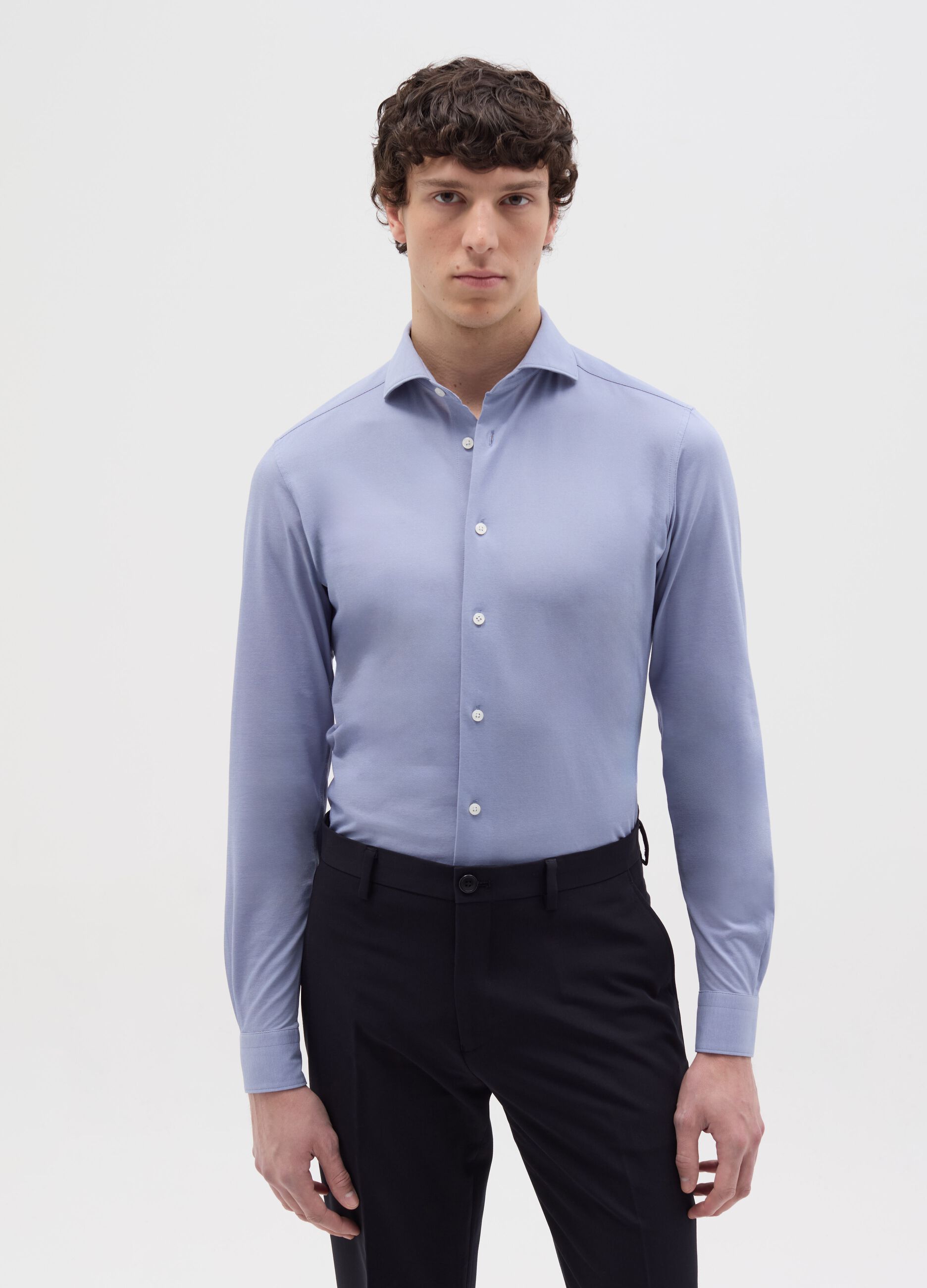Slim-fit easy-dry easy-iron shirt