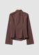 Brown striped slim-fit pure cotton poplin shirt_2