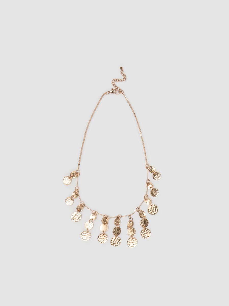 Golden necklace with pendants_0