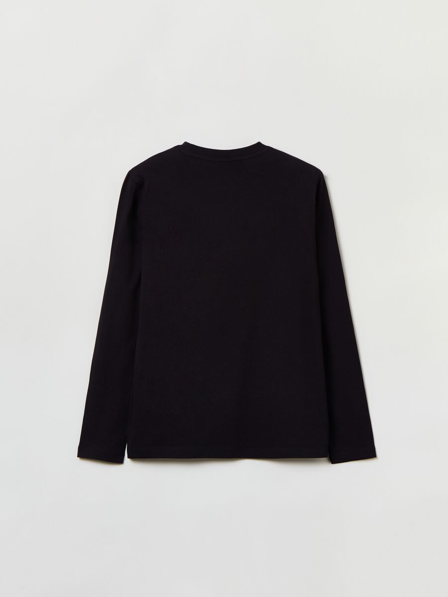 T-shirt a maniche lunghe con stampa_1