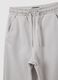 Children's grey regular fit cotton trousers with elasticated waist_2