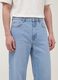 Light blue wide-leg jeans in pure cotton_2