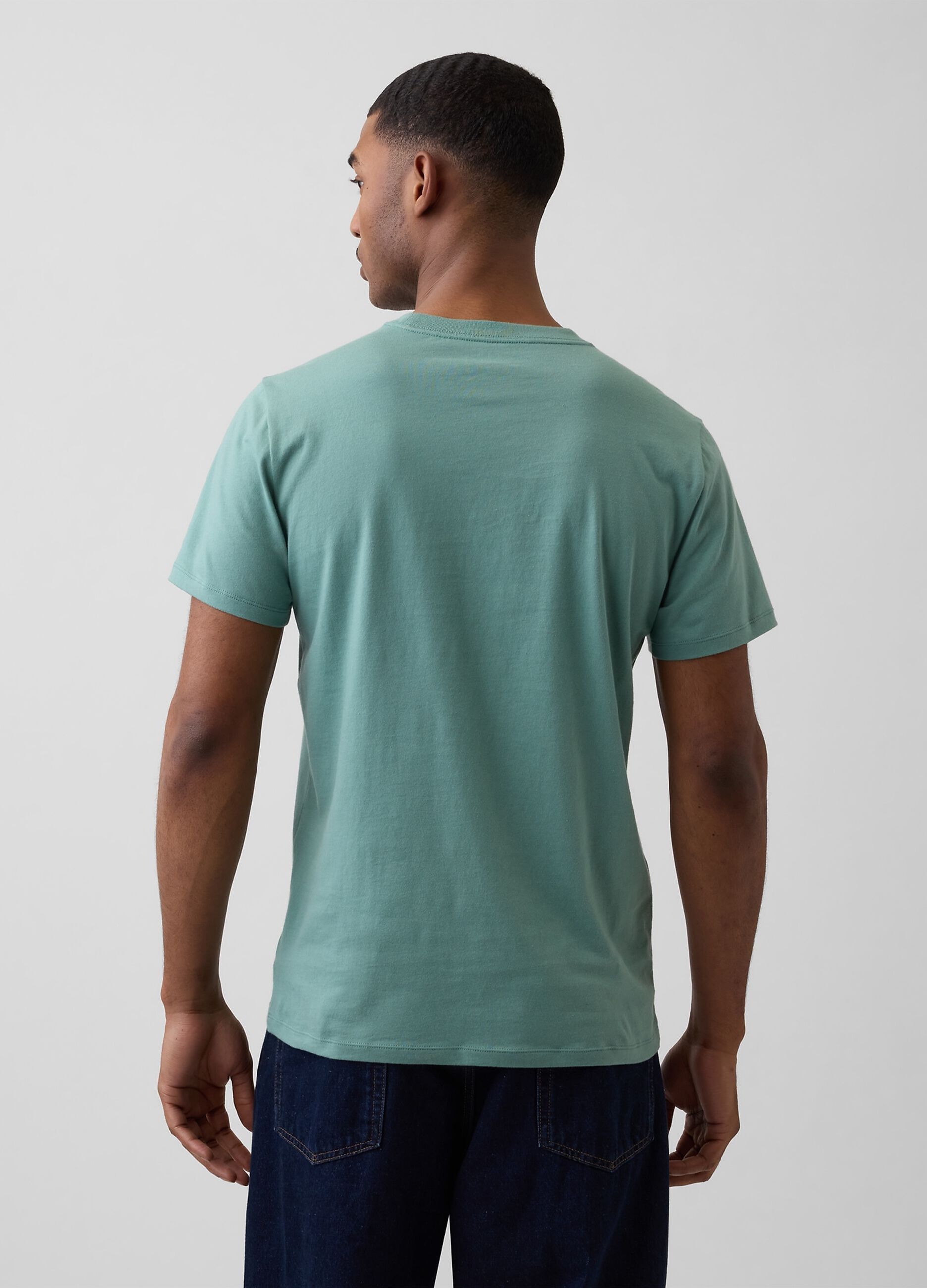 Pure cotton short-sleeve GAP logo T-shirt