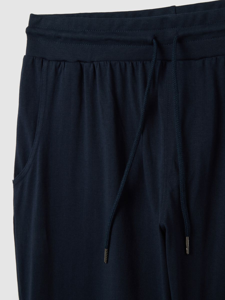 Cotton Blue Pyjama Trousers_1