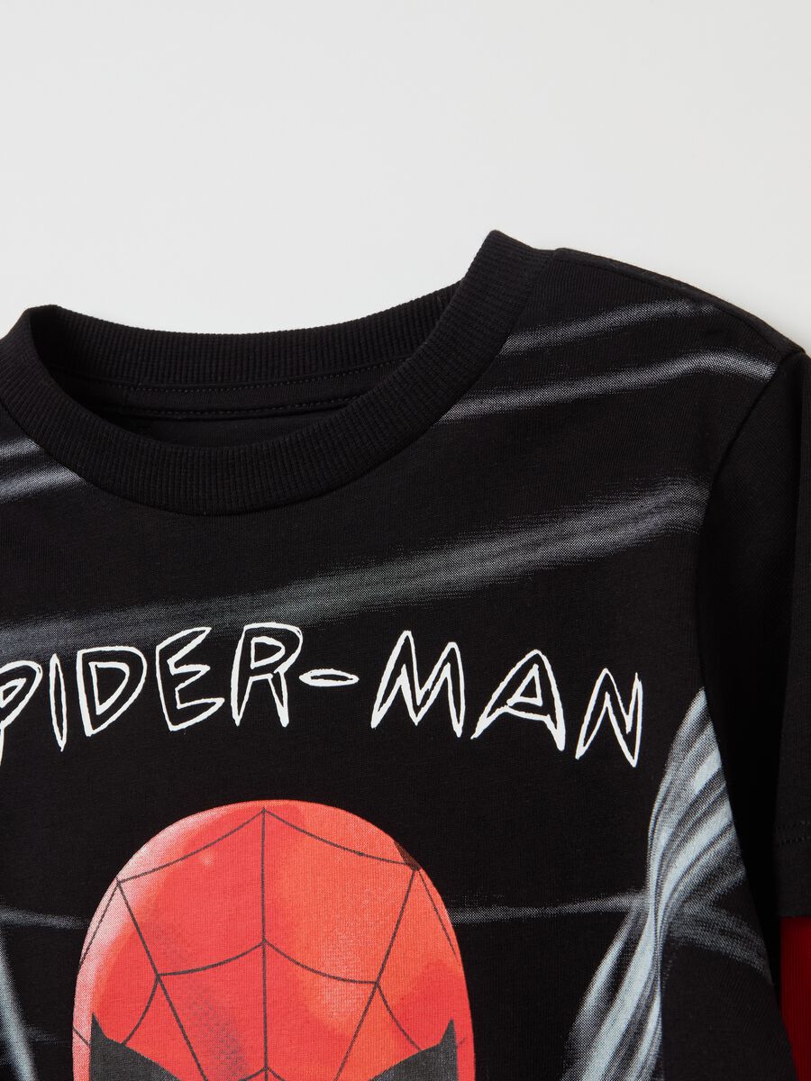 T-shirt with long sleeves and Spider-Man print_3