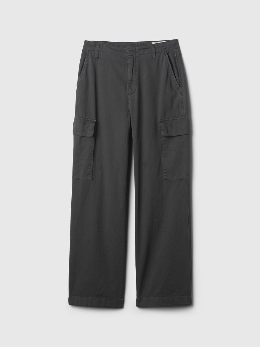 Loose-fit cargo trousers in cotton_4