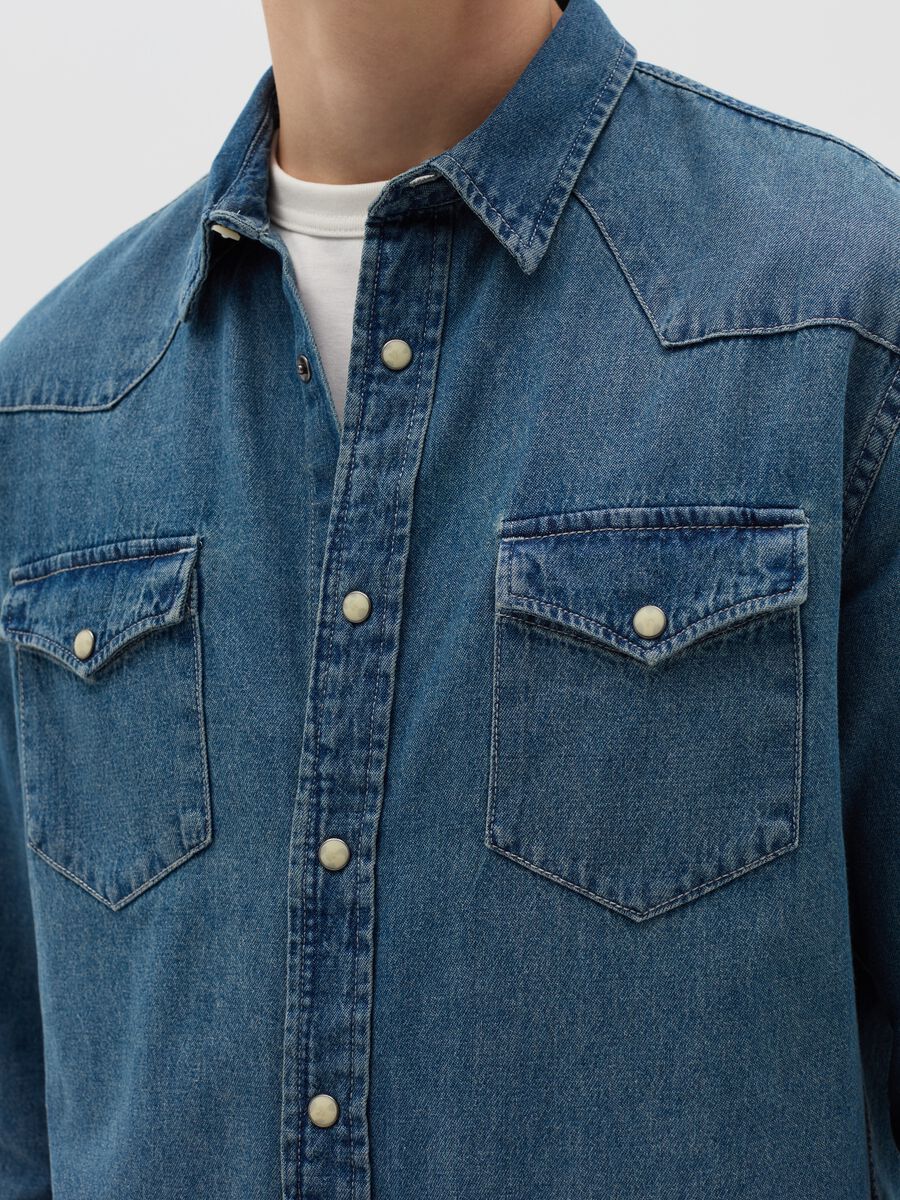 Cowboy shirt in denim_2