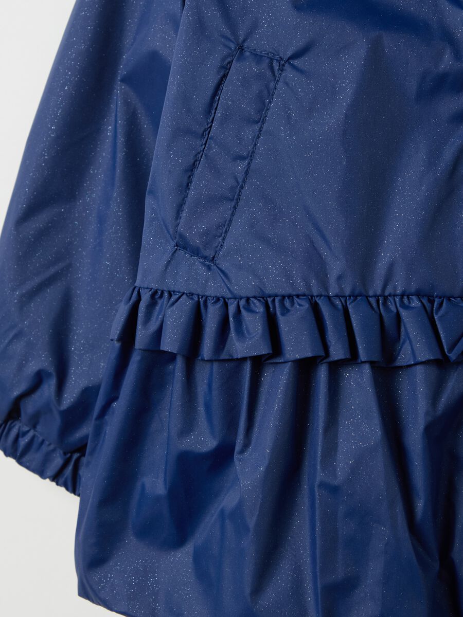 Glitter jacket with hood and peplum_3