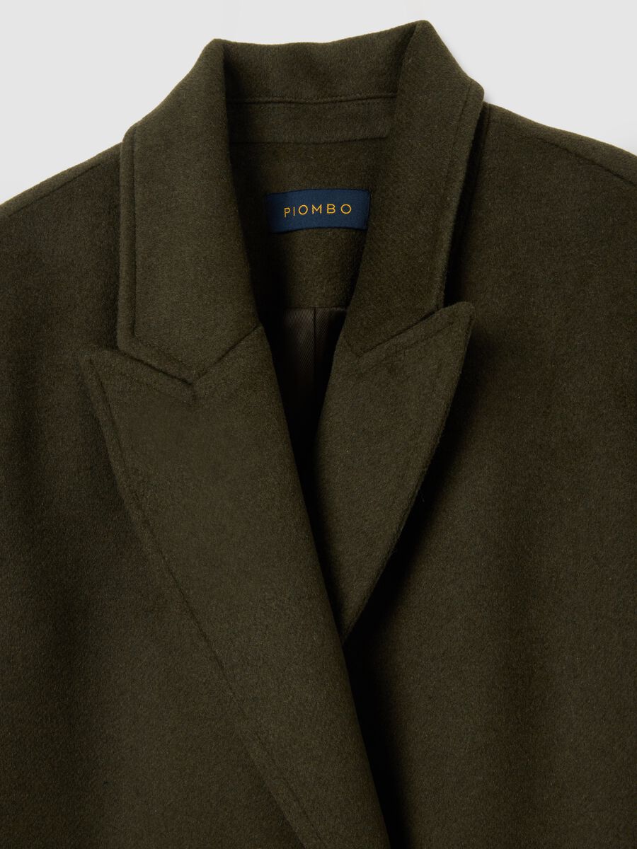 Cappotto doppiopetto verdescuro regular fit_1