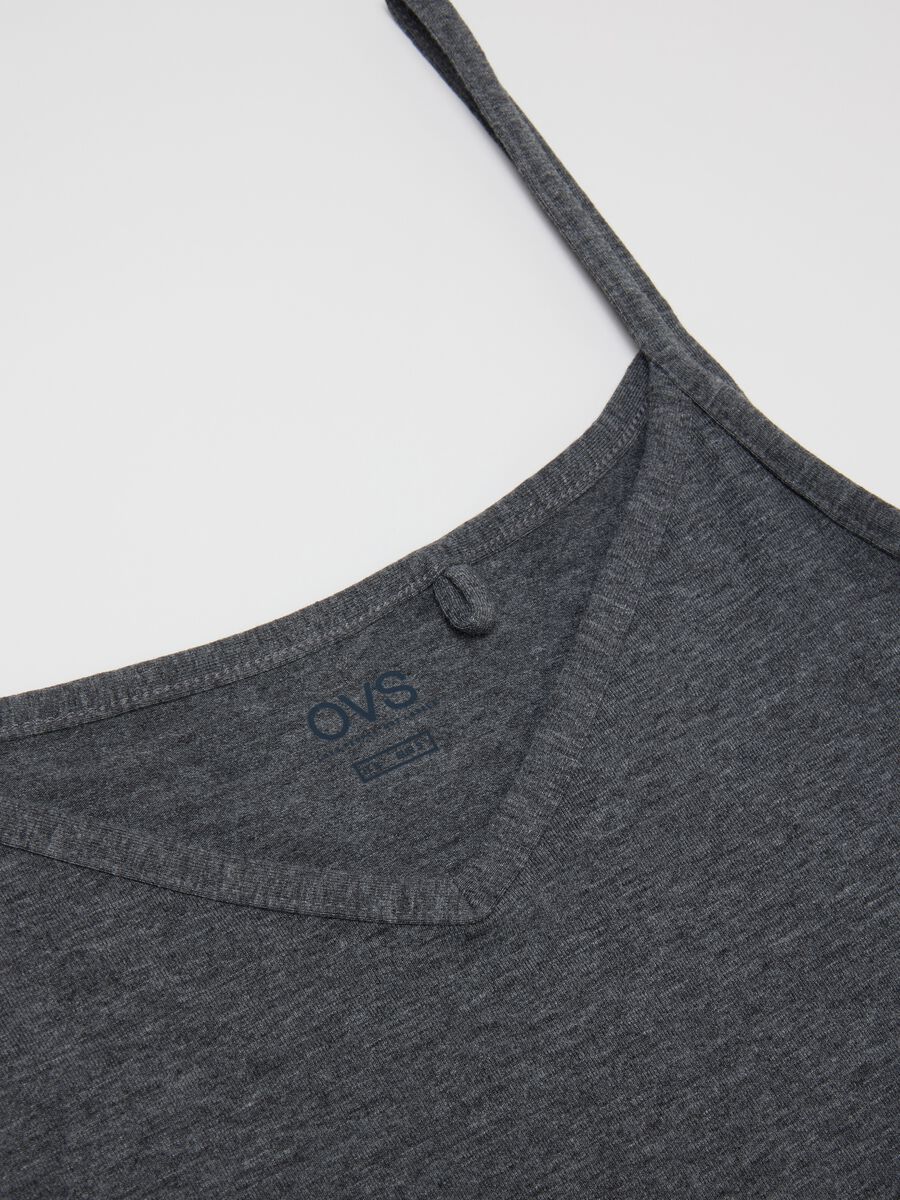 Grey stretch jersey tank top_5