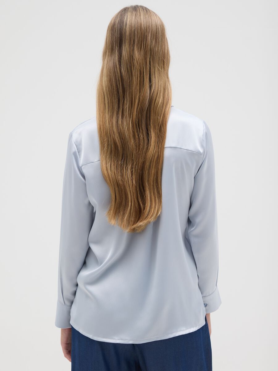 Solid colour satin shirt_2