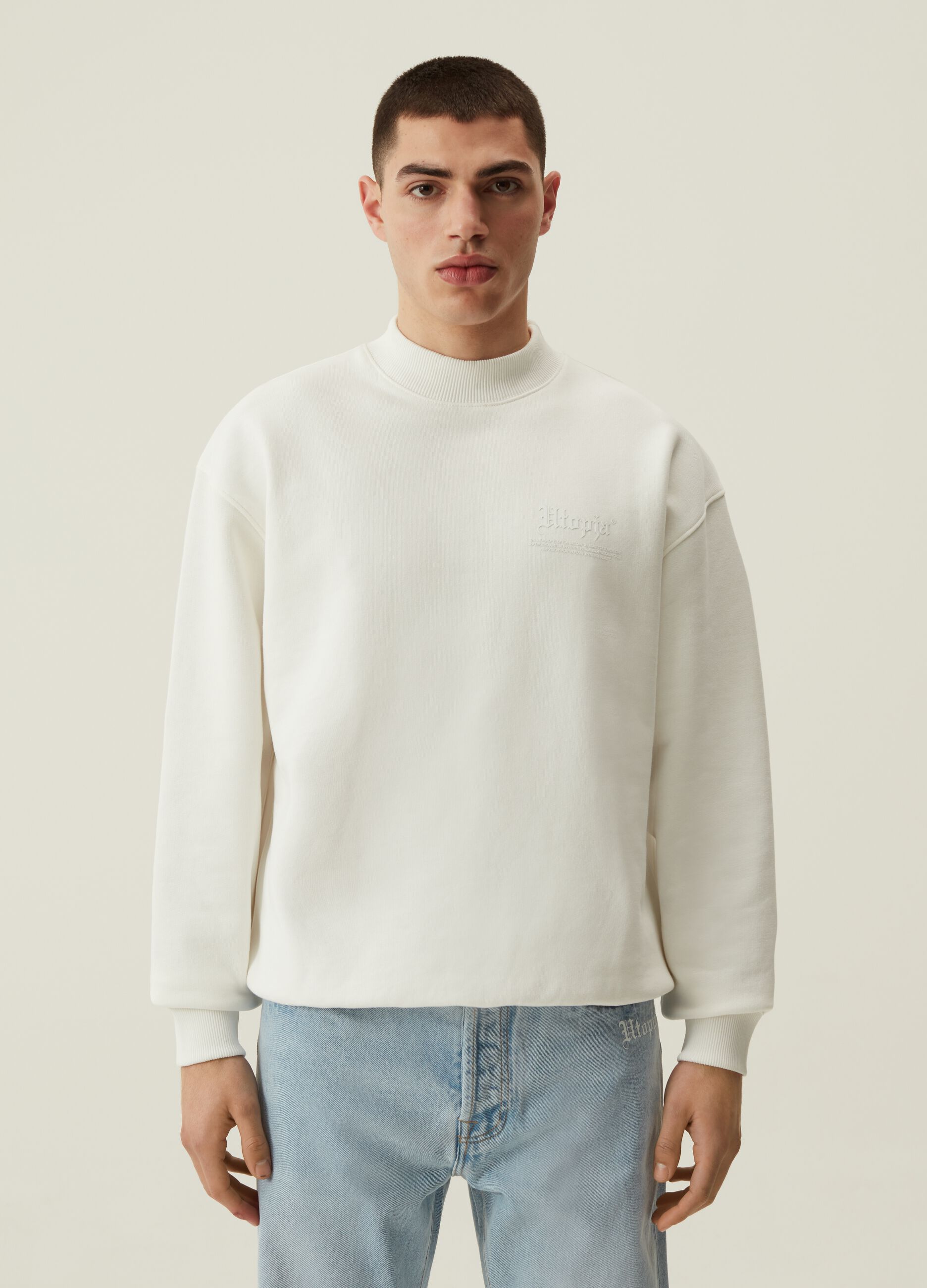 Crewneck Sweatshirt White_0
