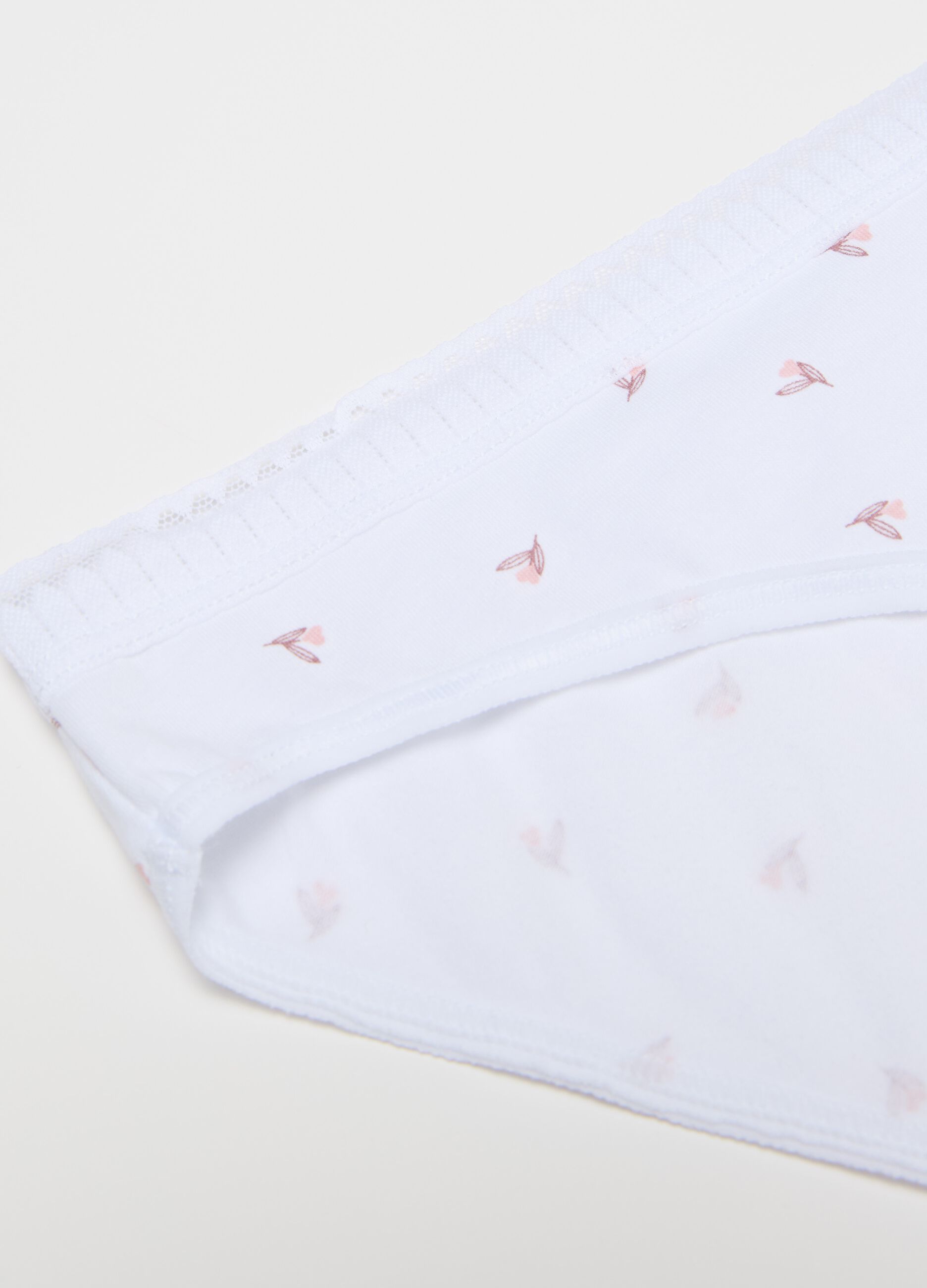 Slip in cotone stretch con dettaglio