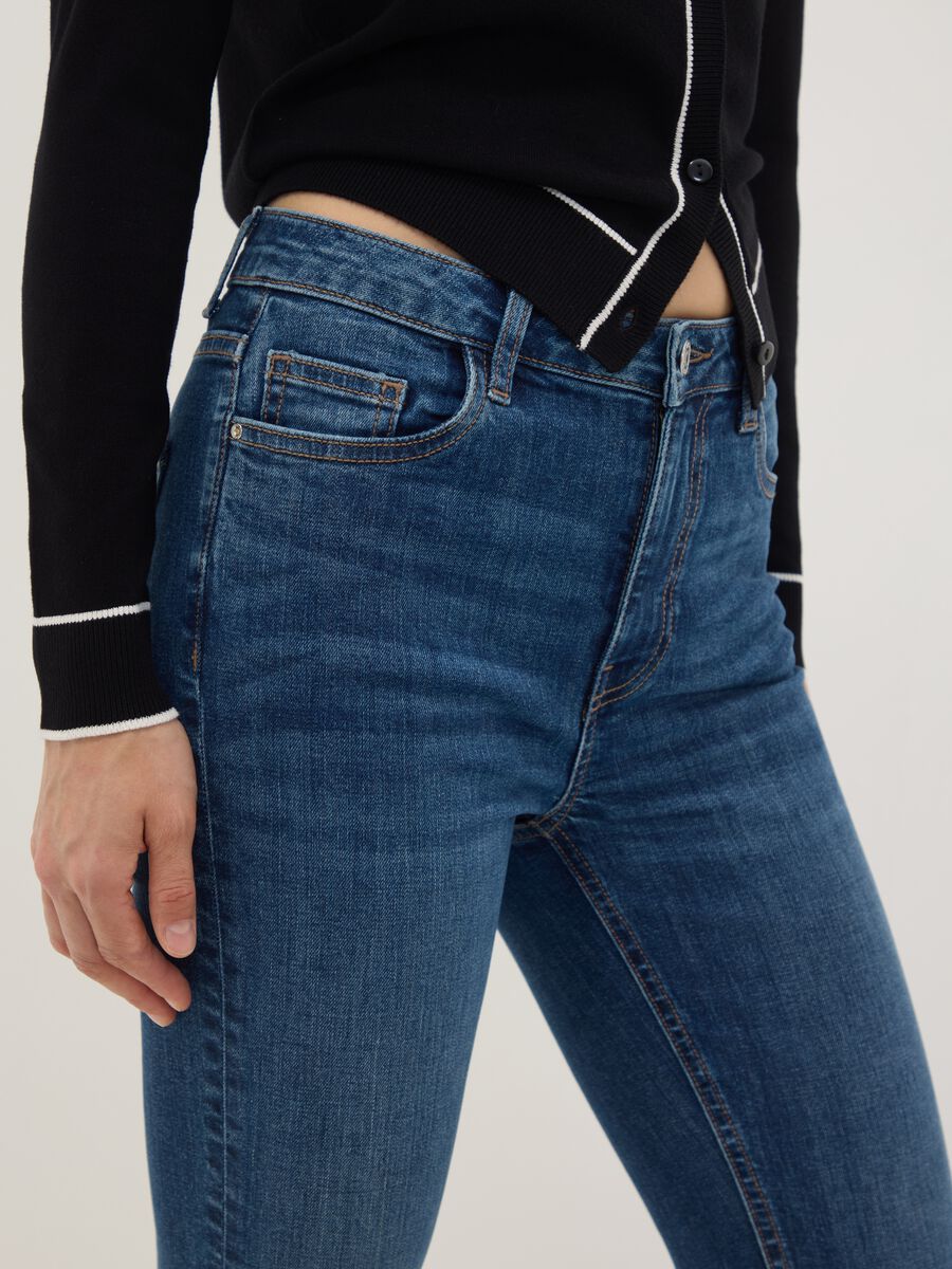 Blue denim skinny-fit jeans in stretch cotton_3