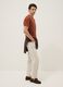 T-shirt rossa in puro cotone a maniche corte regular fit_2
