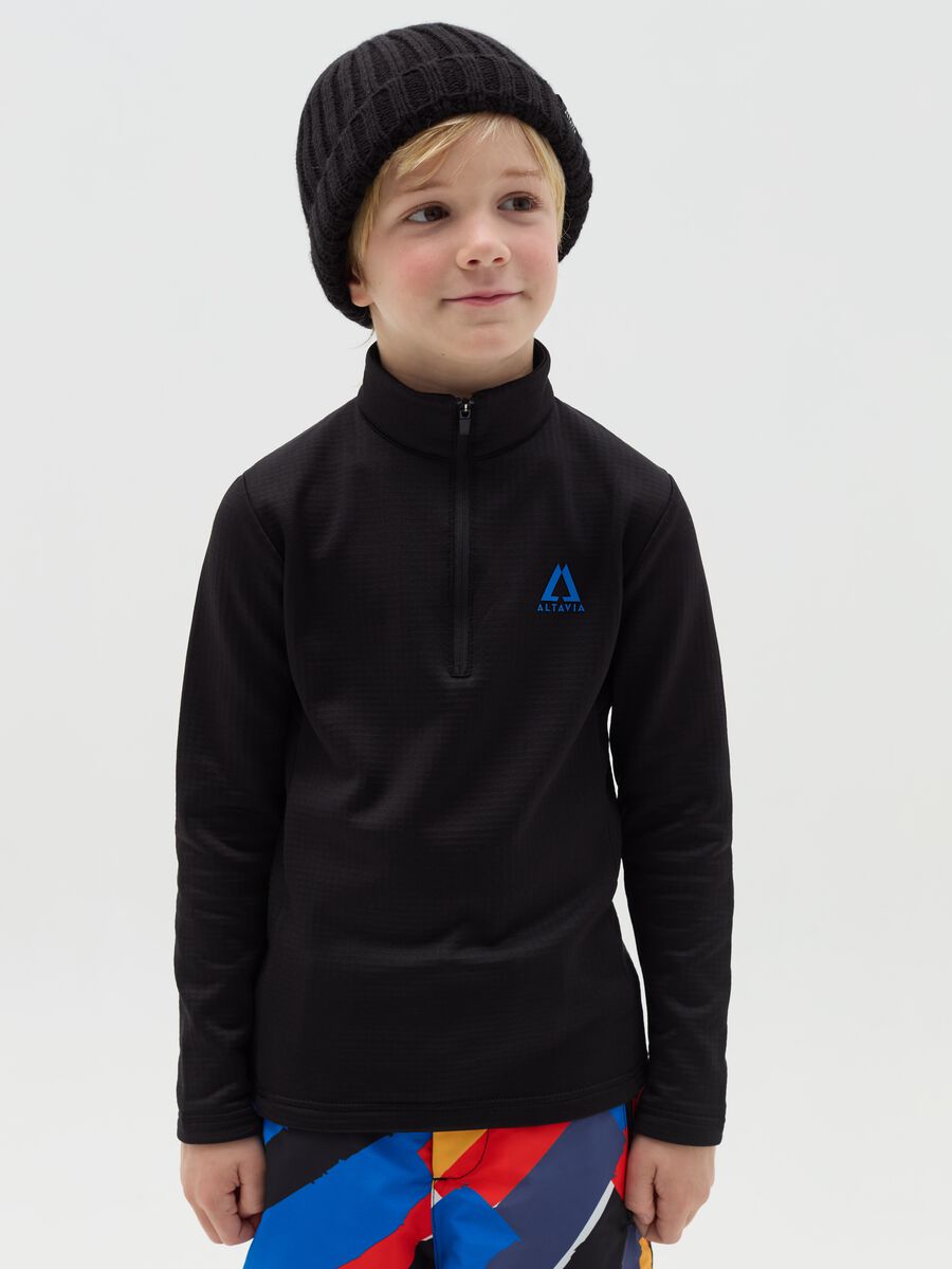 Waffle pile half-zip ALTAVIA WITH DEBORAH COMPAGNONI_0