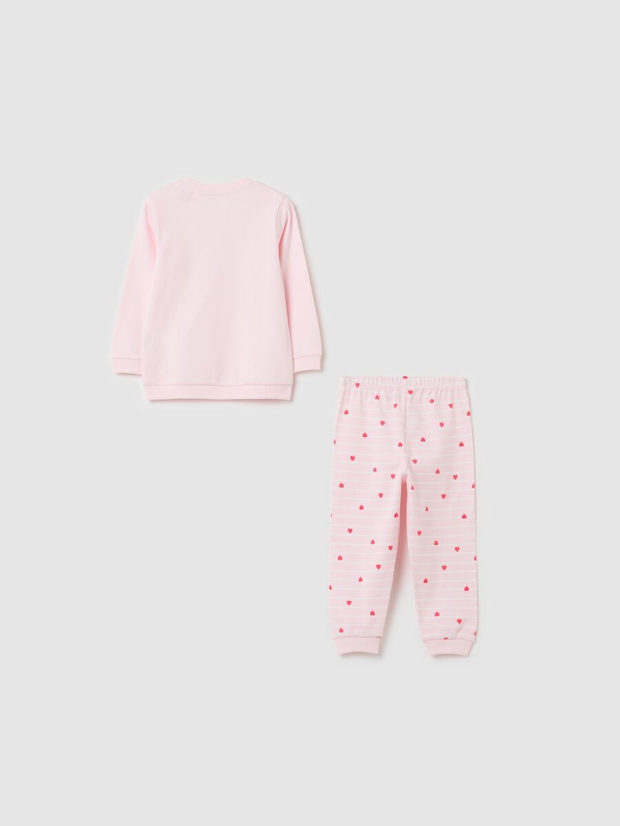 Long pyjamas with print in cotton_1