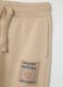 Children's beige pure cotton trousers regular fit_3