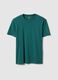 Regular fit green pure cotton T-shirt_4