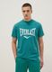 T-shirt in puro cotone verde regular fit con logo Everlast_0
