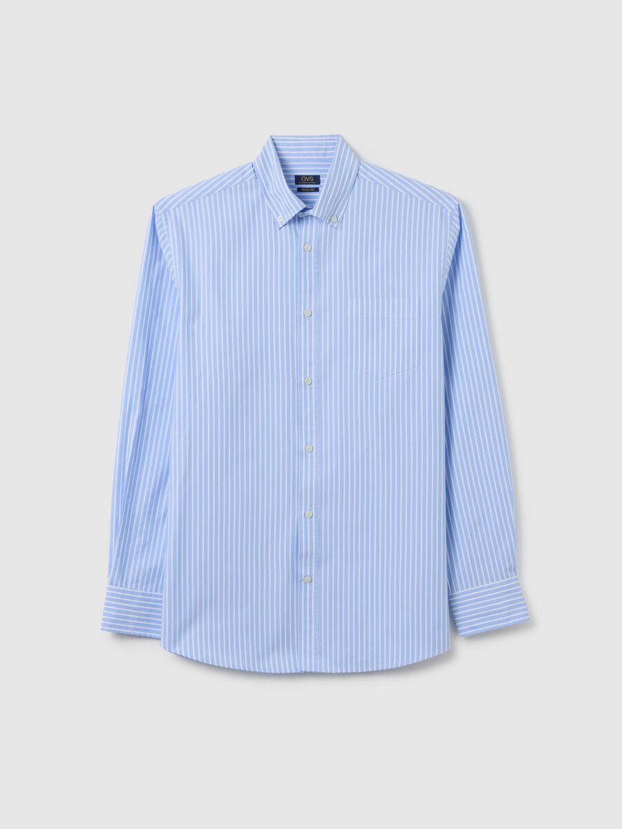 Multicolour Cotton Blend Shirt Regular Fit Easy Iron_0