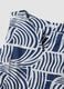 Abito blu in puro cotone con fantasia e cintura abbinata regular fit_5