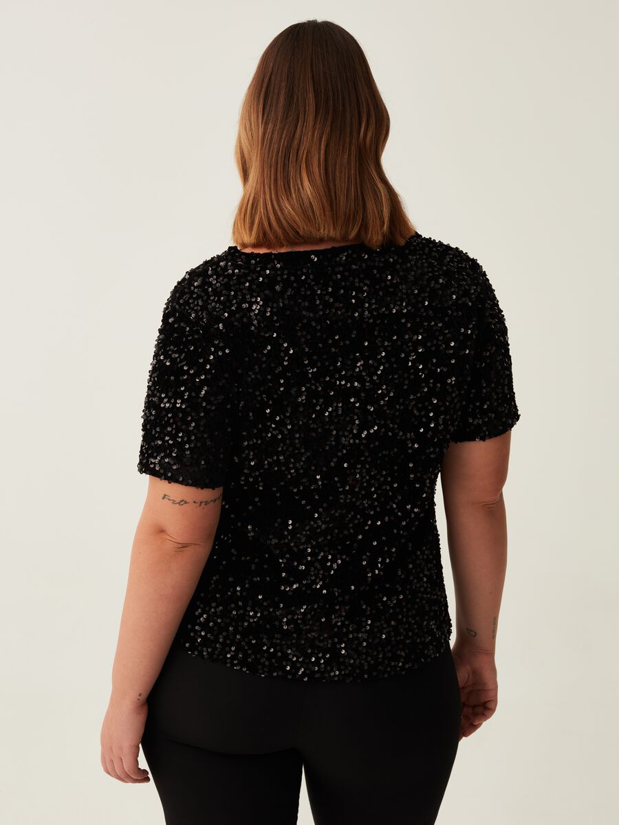 T-shirt in paillettes Curvy_2