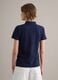 Blue organic cotton regular-fit polo shirt_3