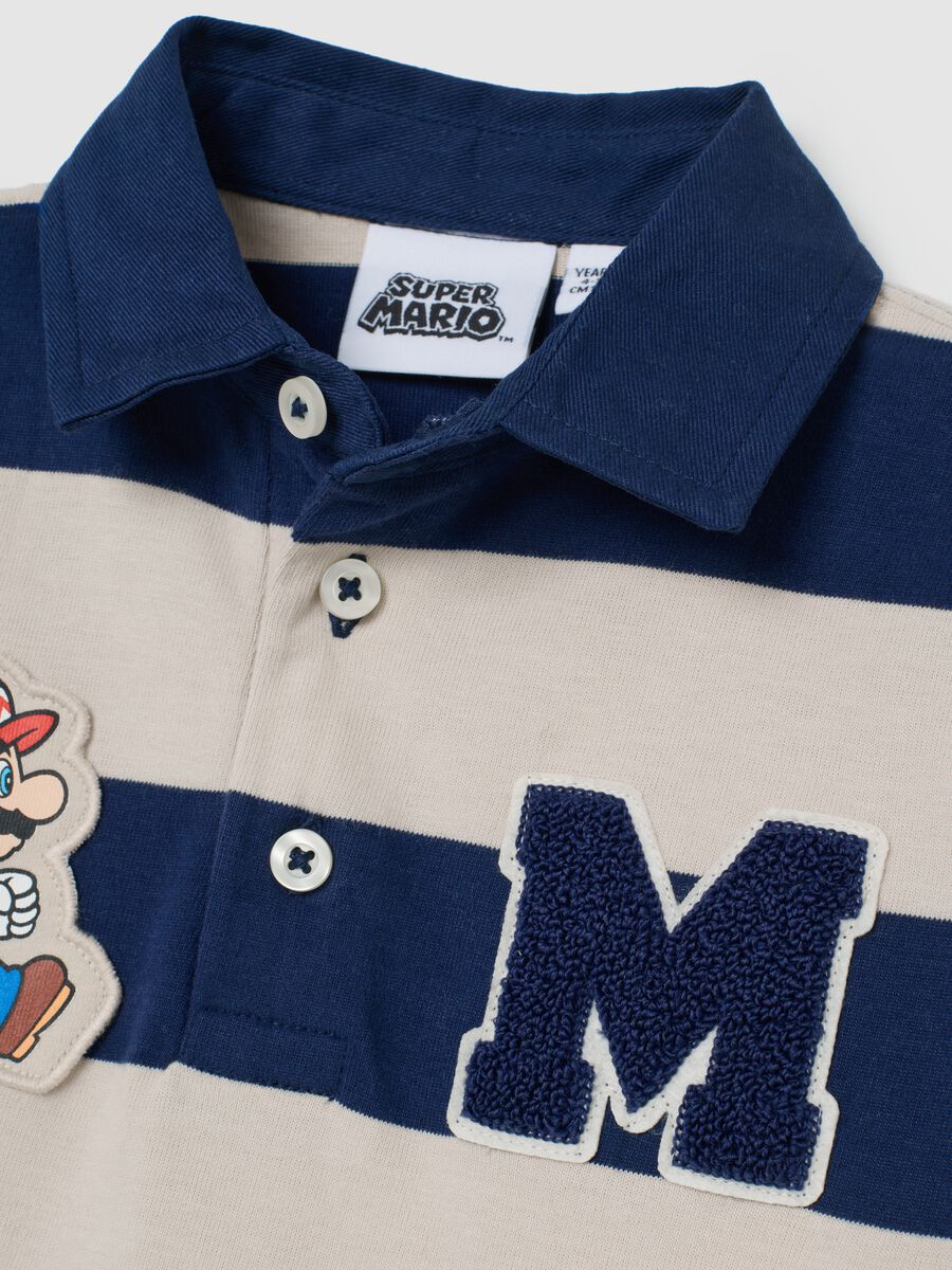 Boys' Multicolour Stripe Polo Shirt in Pure Cotton Regular Fit_2