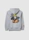 Grey cotton blend kids' sweatshirt with Naruto logo_4