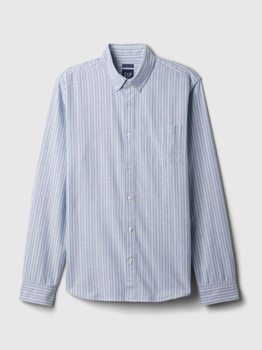 Camicia regular fit in cotone oxford a righe_3