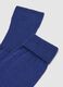 Blue cotton and cashmere knee-high socks_2
