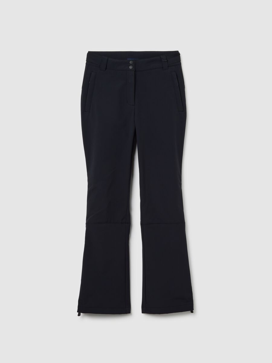 Black Skinny Fit Sports Trousers_4