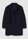Blue Regular Fit Coat with Buttons_4