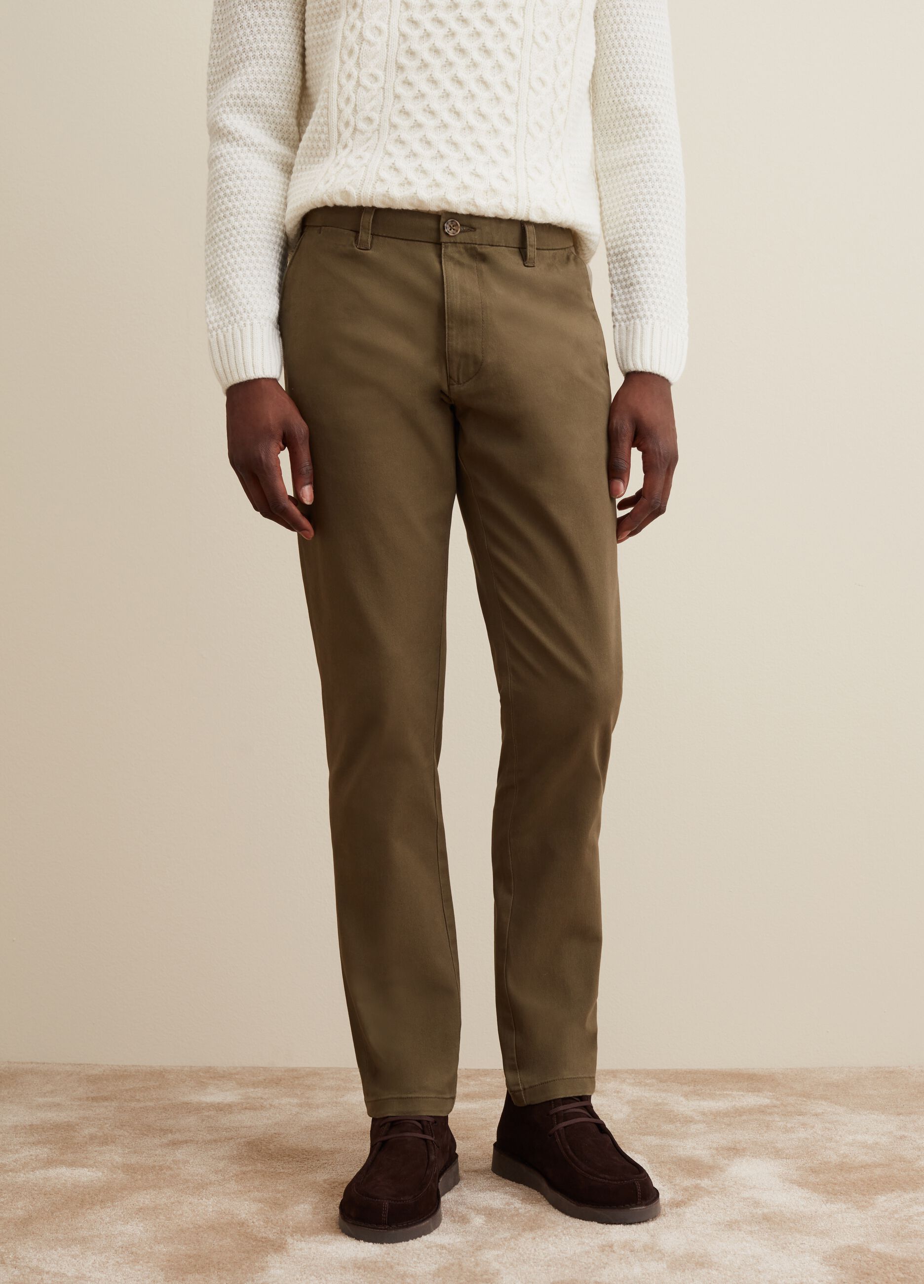 Pantaloni chino in cotone stretch