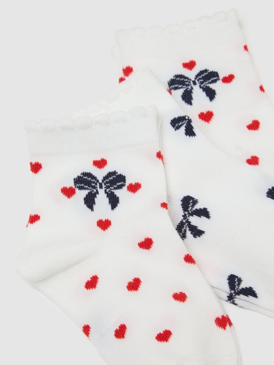 Multicolour cotton blend short sock multipack for girls_1