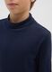 Boys' high-neck blue cotton jumper regular fit_2