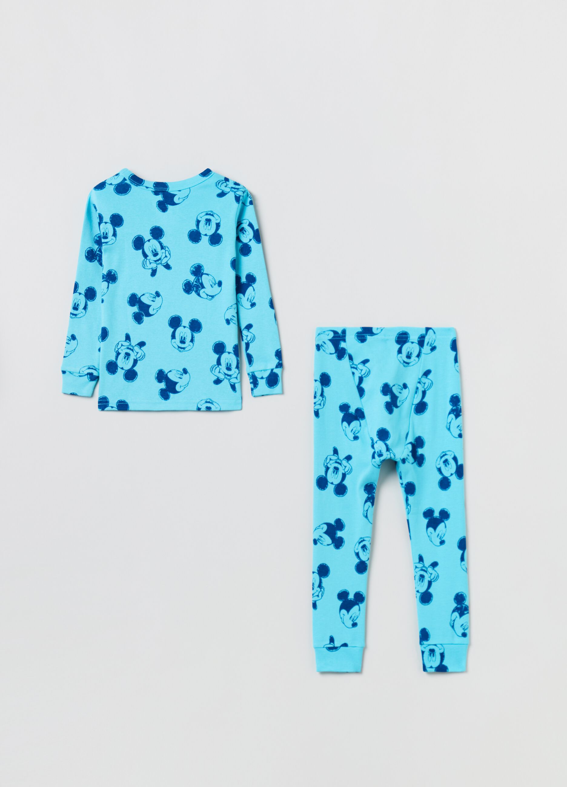 Pigiama in cotone stampa Disney Topolino Blu Azzurro GAP da Bimbo