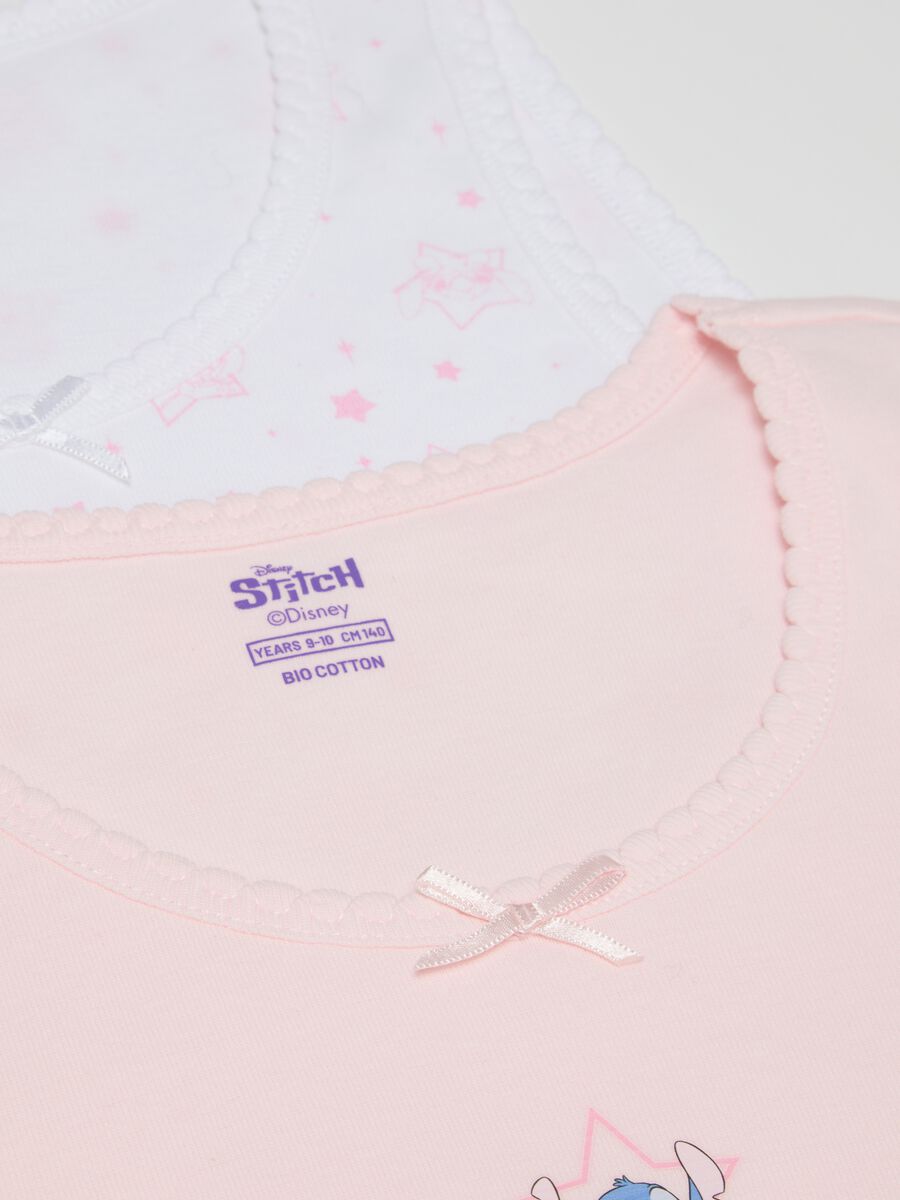 Pack of girls' multicolour cotton vests_2