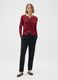 Red viscose blend cardigan regular fit_1