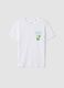 White pure cotton short-sleeve T-shirt_4