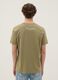 Green printed T-shirt in pure cotton, regular fit_2