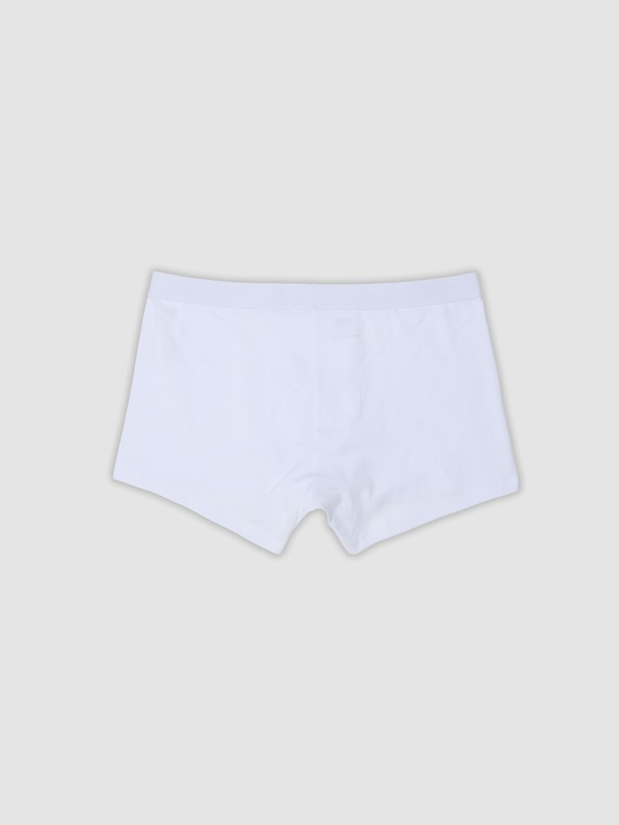 Multipack di cinque boxer bianchi in cotone organico elasticizzato_6