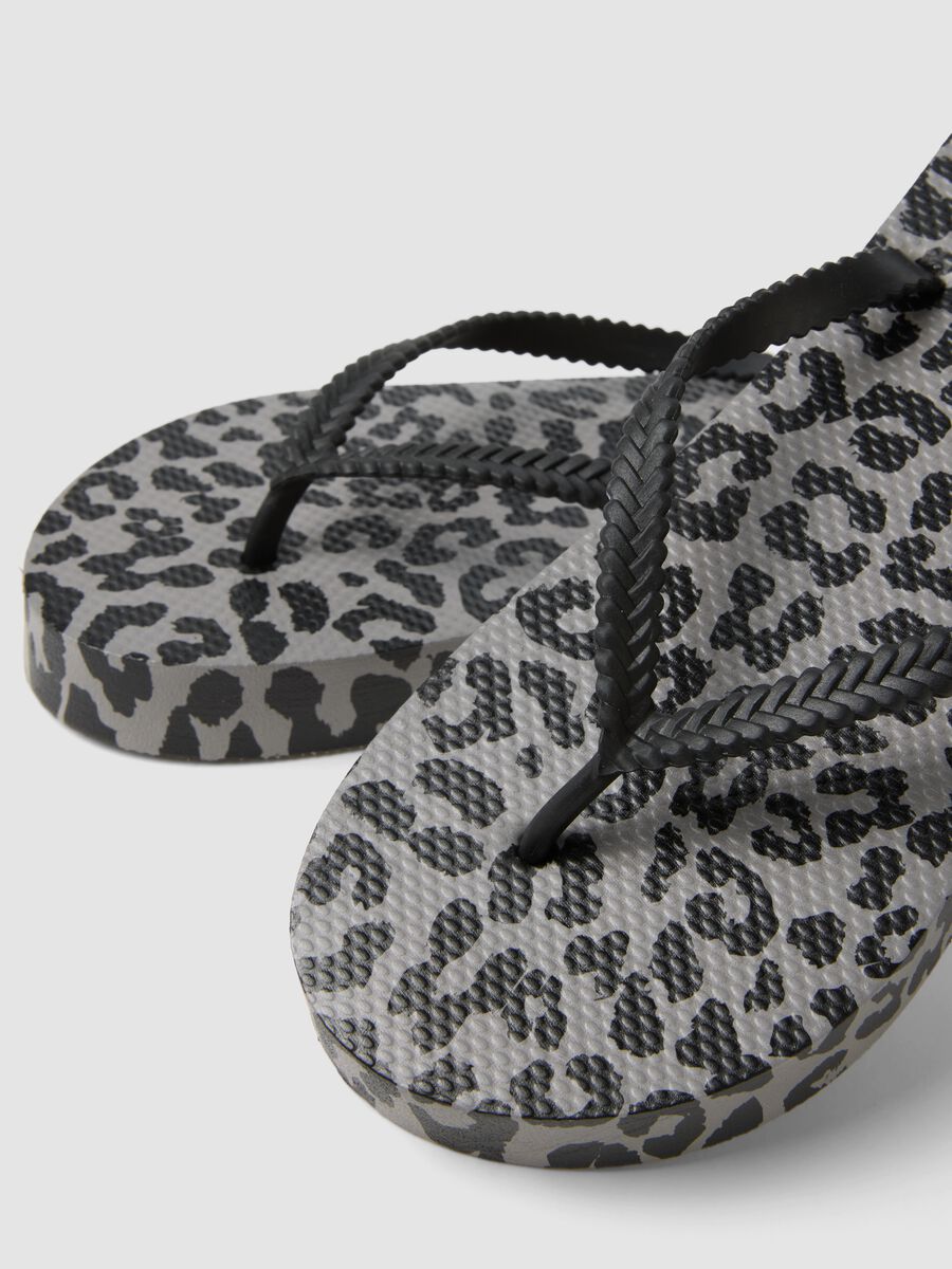 Multicoloured animal print flip-flops_2